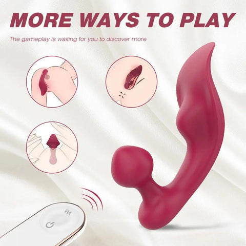 Chomper Couples Vibrator With Remote Control  Fizzglow
