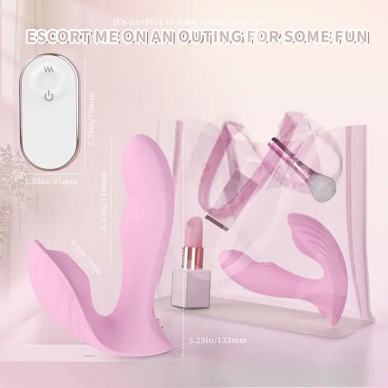 Clitoral G Spot Wearable Vibrator With Remote Control  Fizzglow