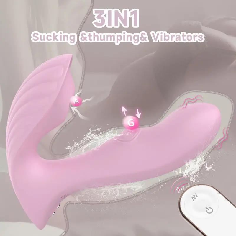 Clitoral G Spot Wearable Vibrator With Remote Control  Fizzglow