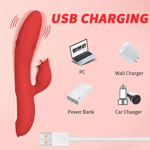 Come-Hither G-Spot Dual Stimulating Rabbit  Fizzglow