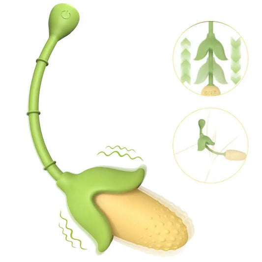 Corn Clit G-Spot Pulsing Vibrator  Fizzglow