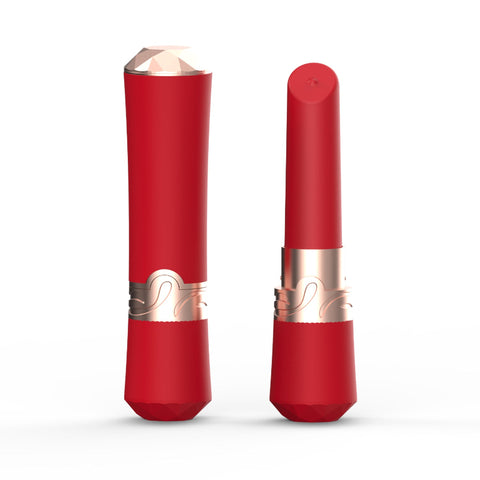 Double Stimulation Lipstick Vibrator Red