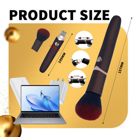 Makeup Brush Clitoral Stimulator Vibrator