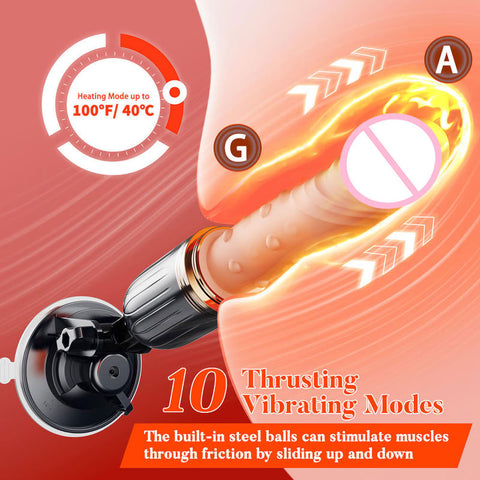 Fun-game Heating Thruster Vibe with remote control