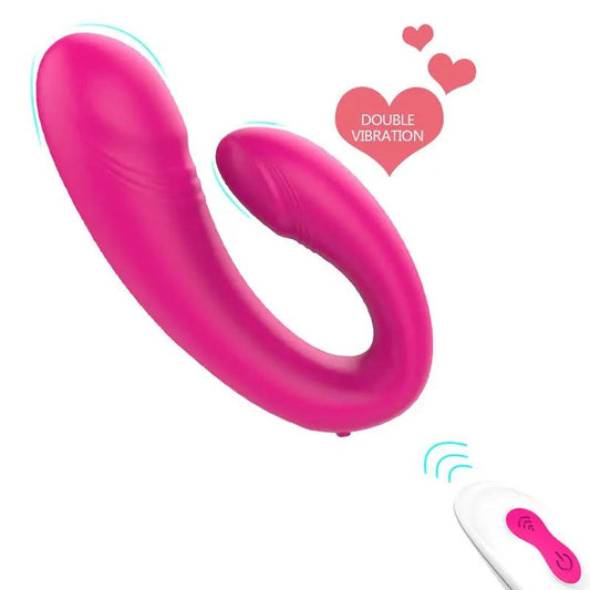 HeartSweetie Dual Vibrator With Remote Control  Fizzglow