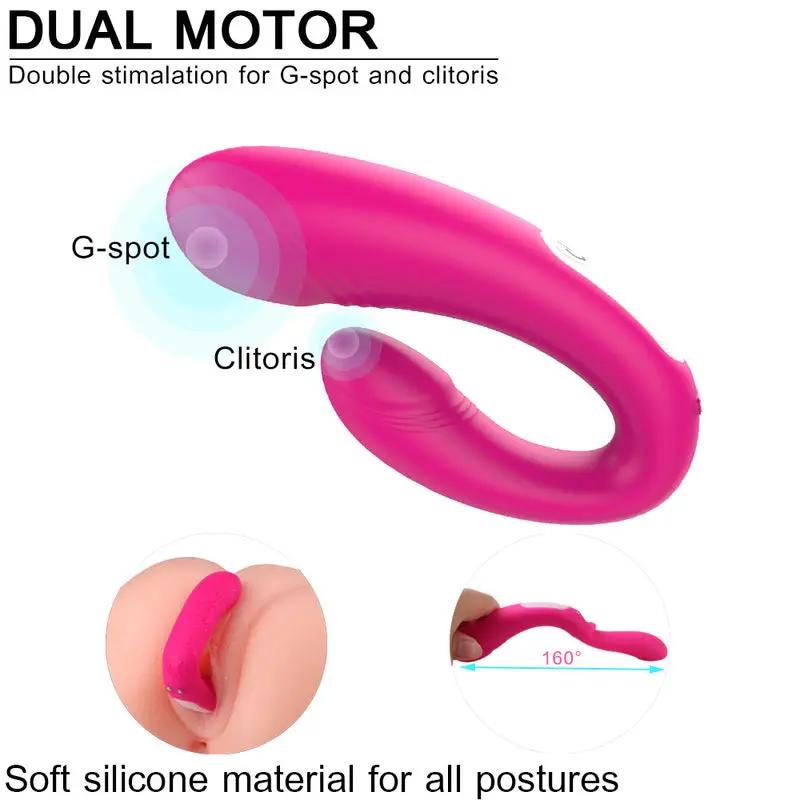 HeartSweetie Dual Vibrator With Remote Control  Fizzglow