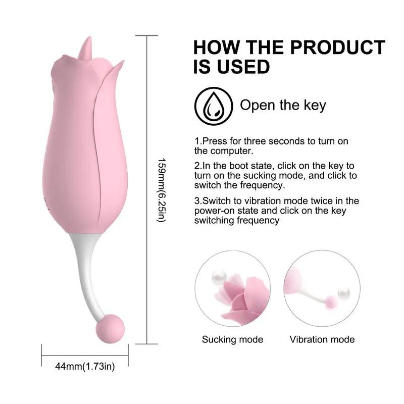 Rose Clit G-Spot Stimulator  Fizzglow