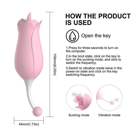 Rose Clit G-Spot Stimulator  Fizzglow
