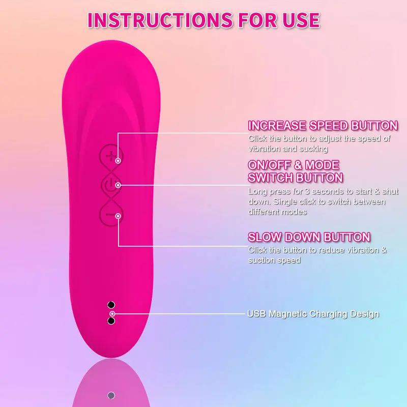 Sav100 Rechargeable Clit Suction Stimulator  Fizzglow