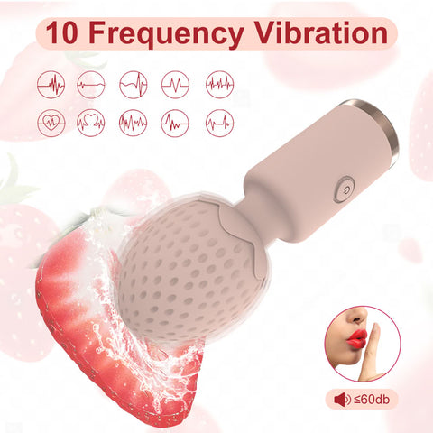 Strawberry Mini 10 Function Rechargeable Wand
