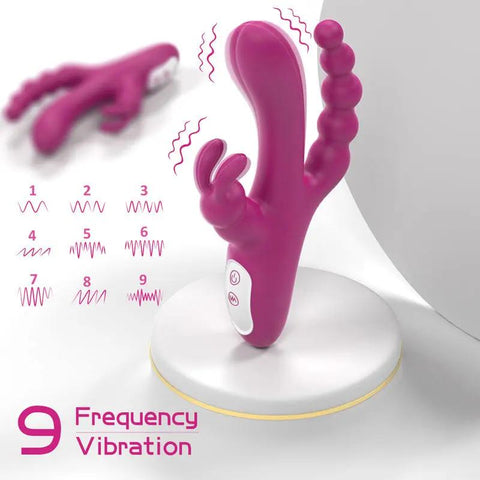 Triple Stimulator Rabbit Vibe  Fizzglow