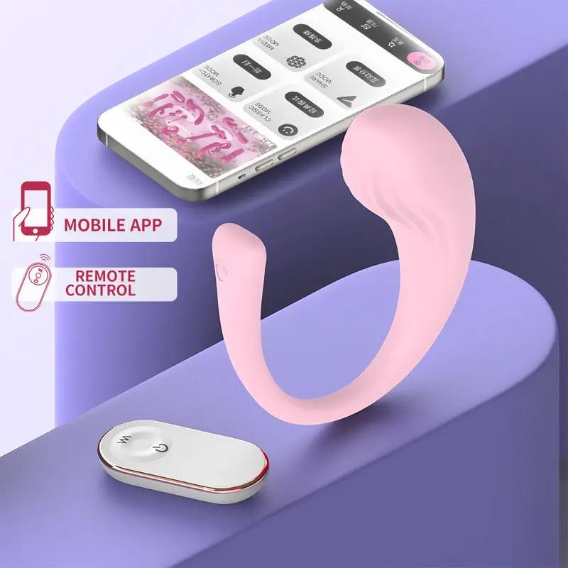 Whale Mini Bluetooth Wearable Vibrator With Remote Control  Fizzglow