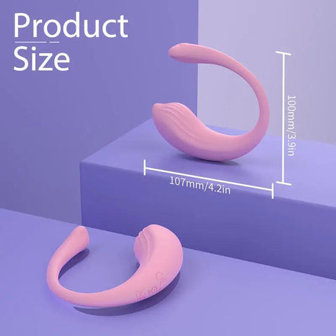 Whale Mini Wearable Vibrator With Remote Control  Fizzglow