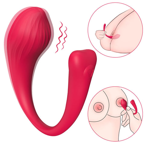 Whale Mini Wearable Vibrator With Remote Control